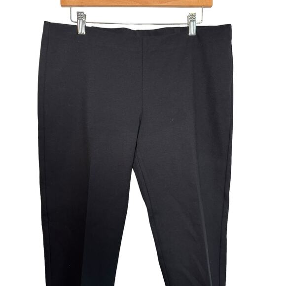 Eileen Fisher Ponte Pants Black Pull On Size‎ Large Capsule System Slim EEVS - Picture 3 of 8